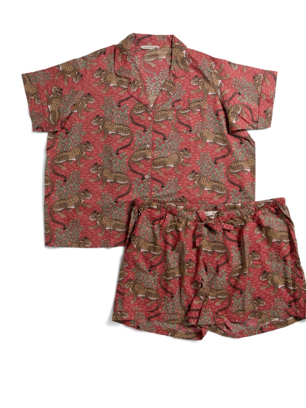 Printfresh Bagheera Short Pajama Set in Scarlett XXS